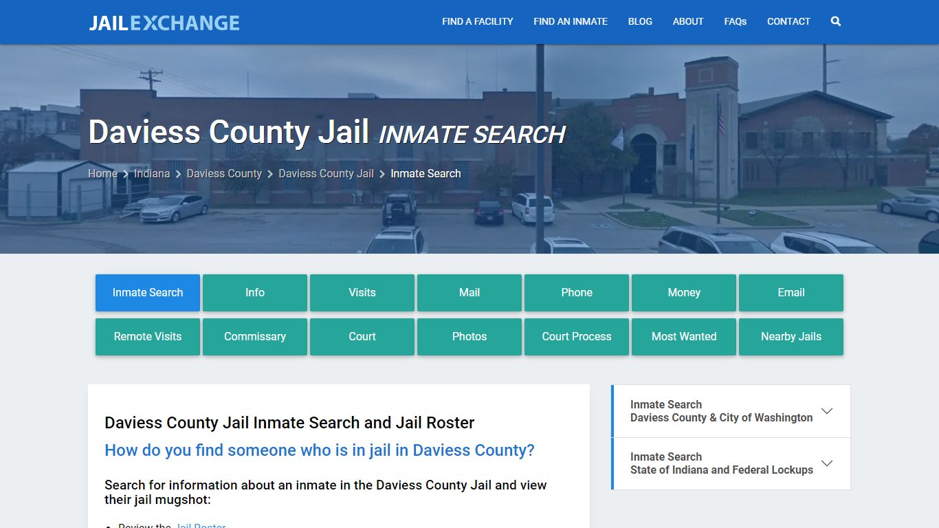 Inmate Search: Roster & Mugshots - Daviess County Jail, IN